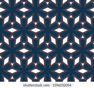 Seamless geometric ornamental vector pattern. Abstract background