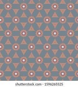 Seamless geometric ornamental vector pattern. Abstract background