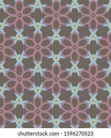 Seamless geometric ornamental vector pattern. Abstract background