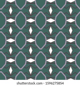 Seamless geometric ornamental vector pattern. Abstract background