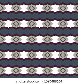 Seamless geometric ornamental vector pattern. Abstract background