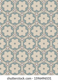 Seamless geometric ornamental vector pattern. Abstract background
