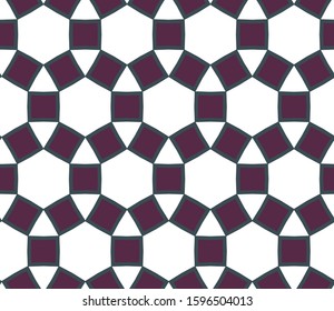 Seamless geometric ornamental vector pattern. Abstract background