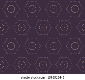 Seamless geometric ornamental vector pattern. Abstract background