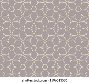 Seamless geometric ornamental vector pattern. Abstract background