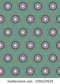 Seamless geometric ornamental vector pattern. Abstract background