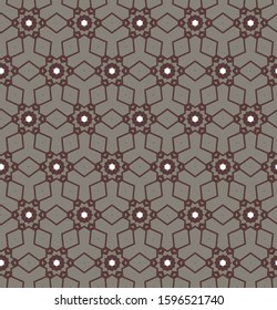Seamless geometric ornamental vector pattern. Abstract background