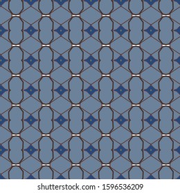 Seamless geometric ornamental vector pattern. Abstract background