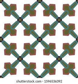 Seamless geometric ornamental vector pattern. Abstract background