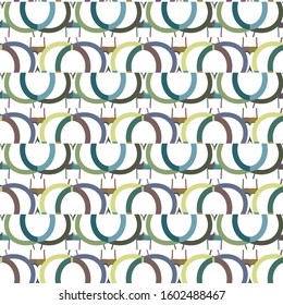 Seamless geometric ornamental vector pattern. Abstract background