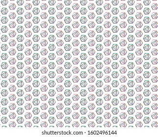 Seamless geometric ornamental vector pattern. Abstract background