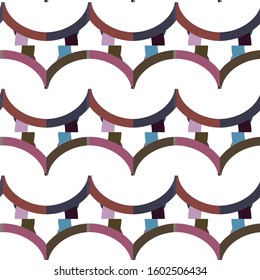 Seamless geometric ornamental vector pattern. Abstract background
