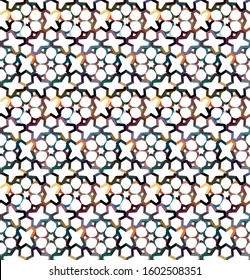 Seamless geometric ornamental vector pattern. Abstract background