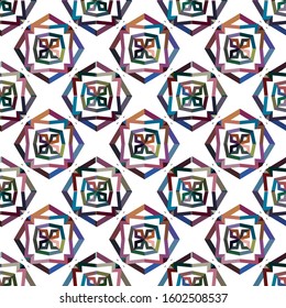 Seamless geometric ornamental vector pattern. Abstract background