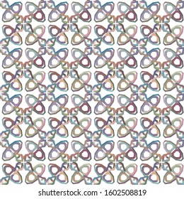 Seamless geometric ornamental vector pattern. Abstract background