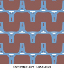 Seamless geometric ornamental vector pattern. Abstract background