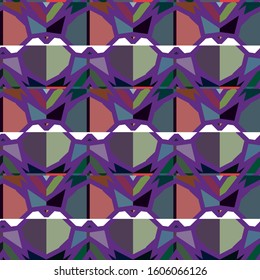 Seamless geometric ornamental vector pattern. Abstract background