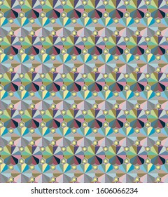 Seamless geometric ornamental vector pattern. Abstract background
