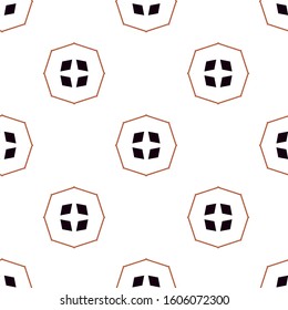 Seamless geometric ornamental vector pattern. Abstract background