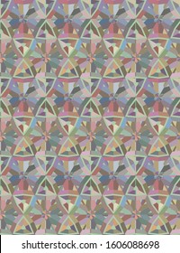 Seamless geometric ornamental vector pattern. Abstract background