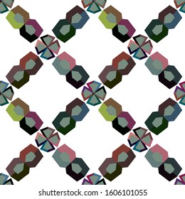 Seamless geometric ornamental vector pattern. Abstract background