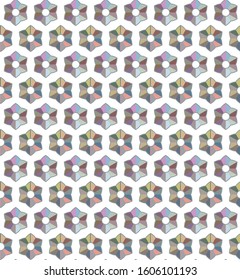 Seamless geometric ornamental vector pattern. Abstract background