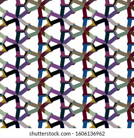 Seamless geometric ornamental vector pattern. Abstract background