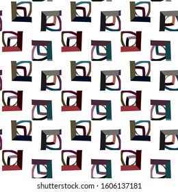 Seamless geometric ornamental vector pattern. Abstract background