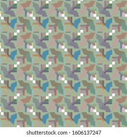 Seamless geometric ornamental vector pattern. Abstract background