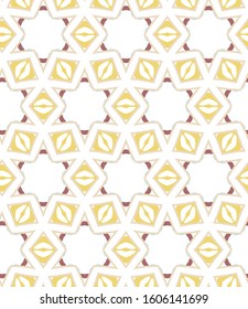 Seamless geometric ornamental vector pattern. Abstract background