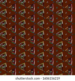 Seamless geometric ornamental vector pattern. Abstract background