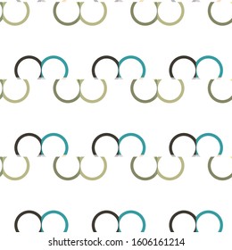 Seamless geometric ornamental vector pattern. Abstract background