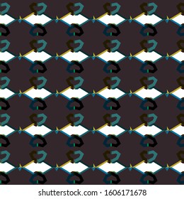 Seamless geometric ornamental vector pattern. Abstract background