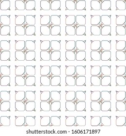 Seamless geometric ornamental vector pattern. Abstract background