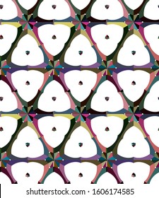 Seamless geometric ornamental vector pattern. Abstract background