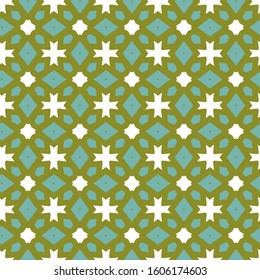 Seamless geometric ornamental vector pattern. Abstract background
