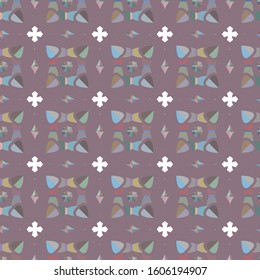 Seamless geometric ornamental vector pattern. Abstract background
