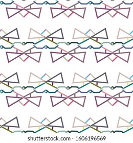 Seamless geometric ornamental vector pattern. Abstract background