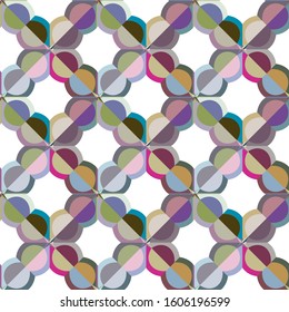 Seamless geometric ornamental vector pattern. Abstract background