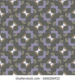Seamless geometric ornamental vector pattern. Abstract background