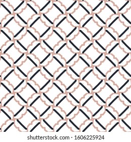 Seamless geometric ornamental vector pattern. Abstract background