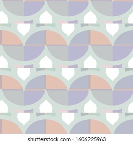 Seamless geometric ornamental vector pattern. Abstract background