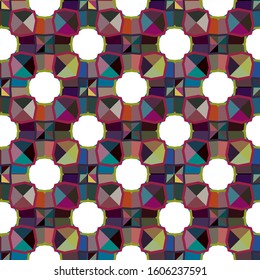 Seamless geometric ornamental vector pattern. Abstract background