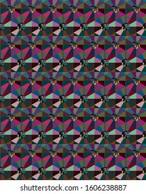 Seamless geometric ornamental vector pattern. Abstract background