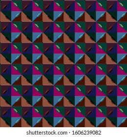 Seamless geometric ornamental vector pattern. Abstract background