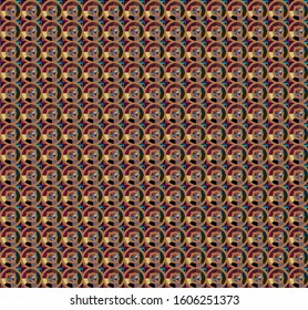 Seamless geometric ornamental vector pattern. Abstract background