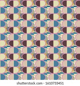 Seamless geometric ornamental vector pattern. Abstract background