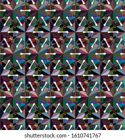 Seamless geometric ornamental vector pattern. Abstract background