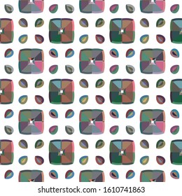 Seamless geometric ornamental vector pattern. Abstract background