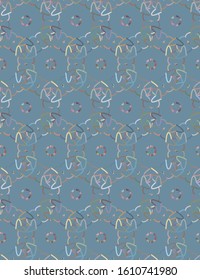 Seamless geometric ornamental vector pattern. Abstract background